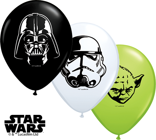 Qualatex 5" Star Wars Faces Balloons