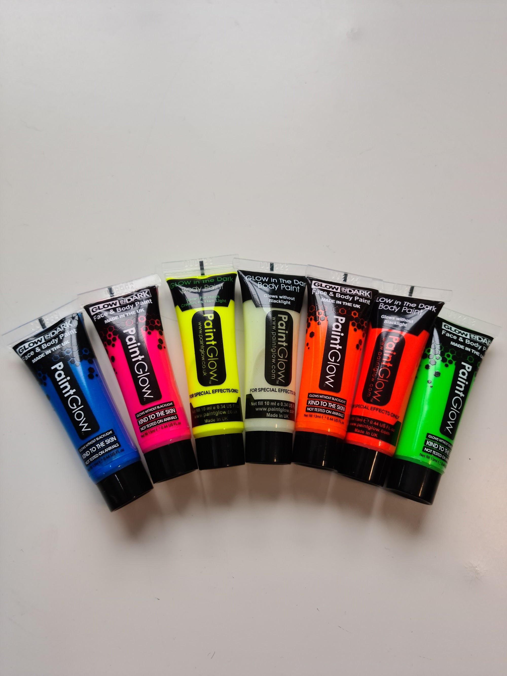 PaintGlow 13ml Face & Body UV Paint - Various colours - Bargain basement - RRP £2.99