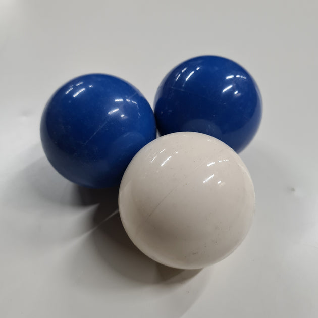 Play Sil-X HYBRID Juggling Ball - 78mm Blue/White - Bargain basement - RRP £23.97