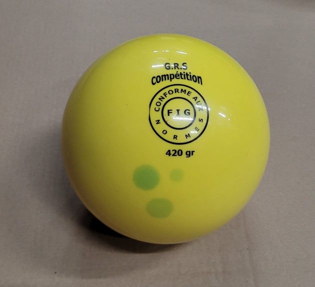 Rhythmic Gymnastic Ball - 420g - Yellow - Bargain basement - RRP £14.99