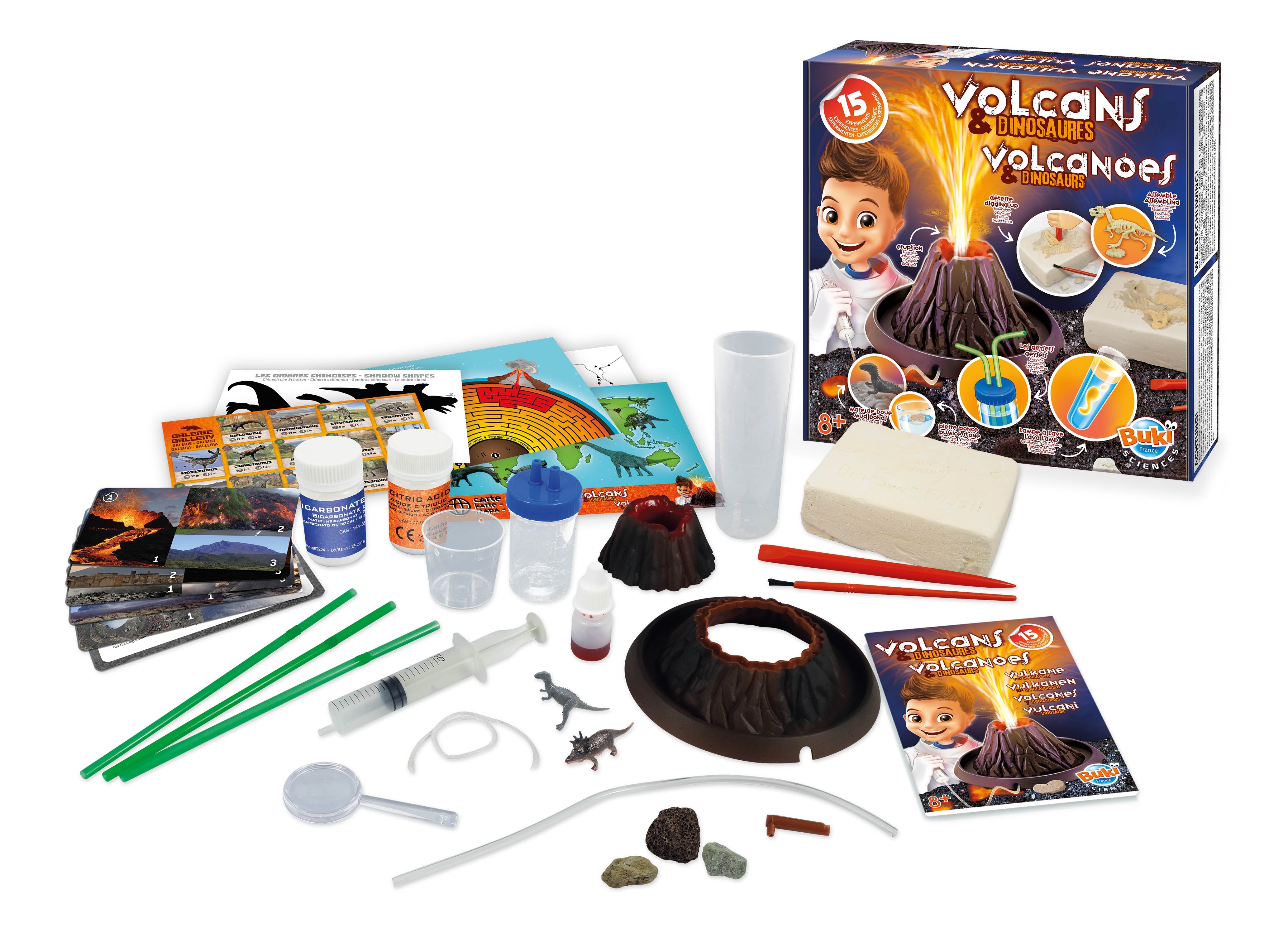 BUKI Volcano & Dinosaurs Science Experiment Kit