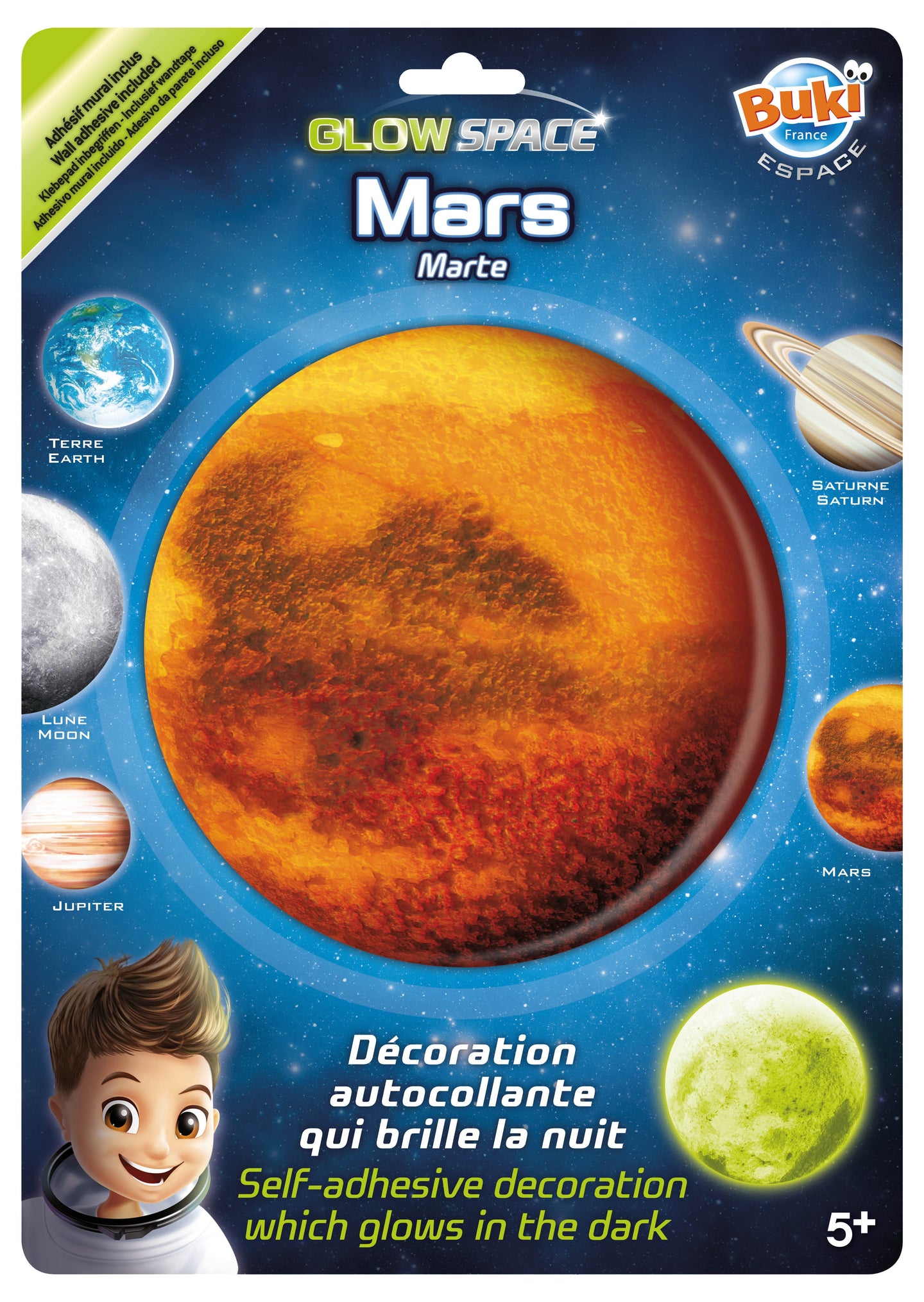 BUKI Glow In The Dark Mars Ceiling Sticker