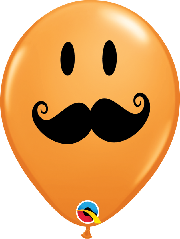 Qualatex 5" Moustache Ballons