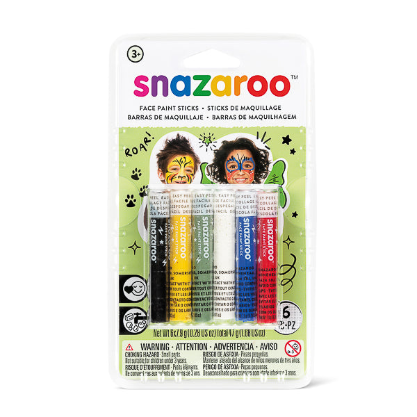 Snazaroo Face Paint Palette Kit, 0.6 Fl Oz (Pack of 8), 8 Colors, 4