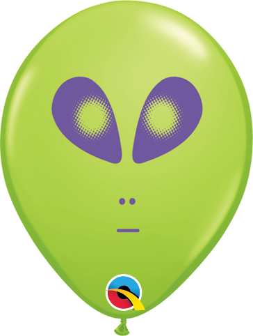 Qualatex 5" Alien Face Balloons