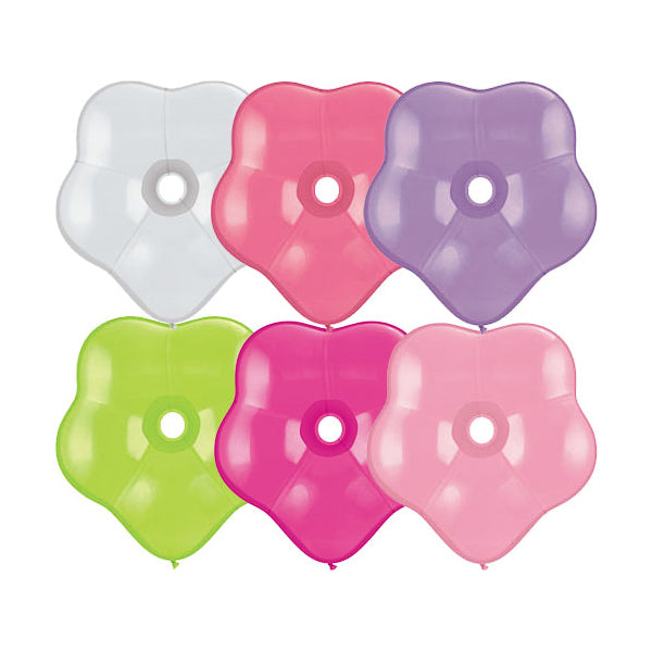 Qualatex 6" Geo Flower Balloons Assortment