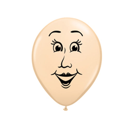 Qualatex 5" Blush Woman Face Balloons