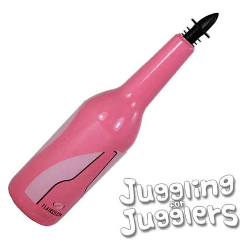 Flairco White Malibu Flair Bottle - Pink - 750ml - With Plastic Spout