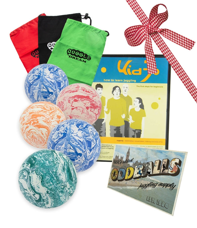 5 Oddballs Bouncer Ball - Juggling Balls - 55mm -  POSTCARD - BAG - DVD - RRP £41.94