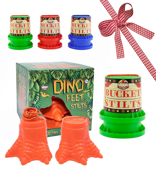 Indy Bucket Stilts - Indy Dino Feet - RRP £15.98