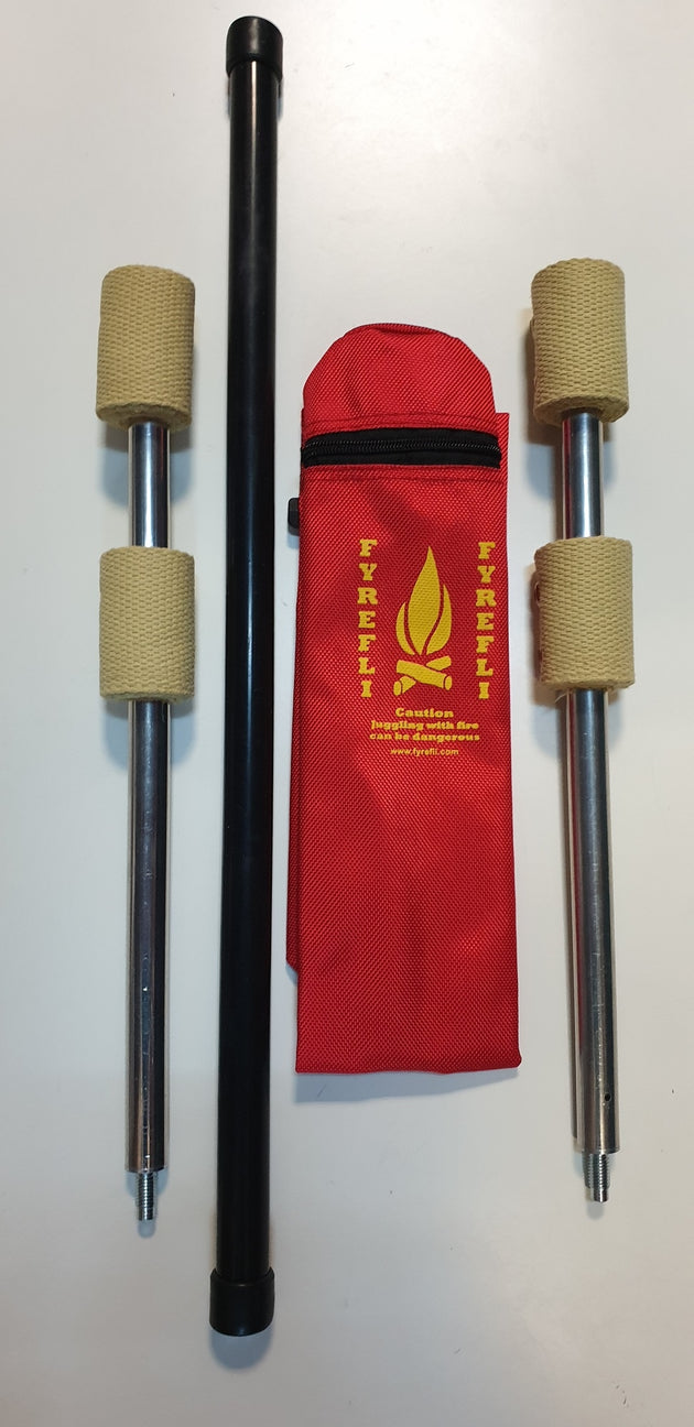Fyrefli Cougar Fire Staff - 1.4 m (2 x 65 mm)