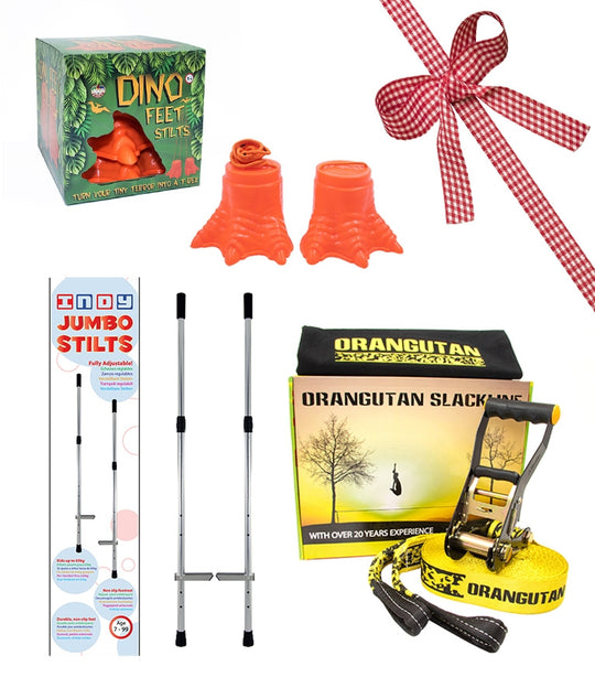 Indy Dino Feet - Jumbo Stilts - Orangautan Slackline 15m Original - RRP -£73.97