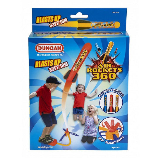 Duncan Air Rockets 360 Box Set - Rockets and Launcher - Blasts Up To 33 Feet