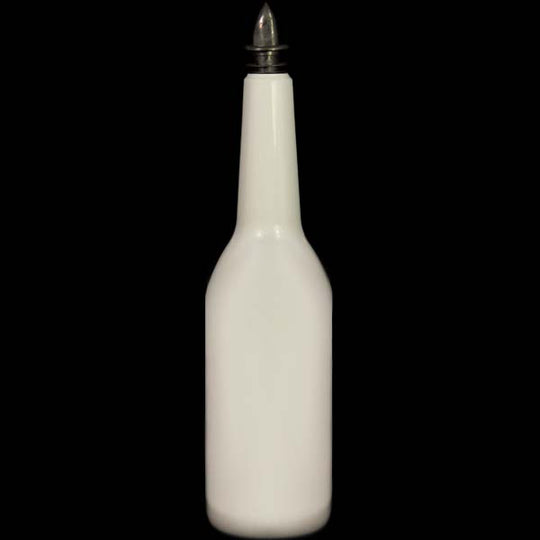 Flairco White Malibu Flair Bottle (Unprinted) - 750ml - With Plastic Spout