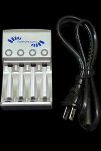 Flowtoys Four Bay Flow Charger - AA & AAA Battery Charger