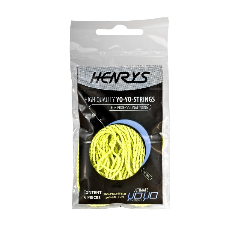 	Henry's Yo-Yo String Pack - 6x Yellow Strings