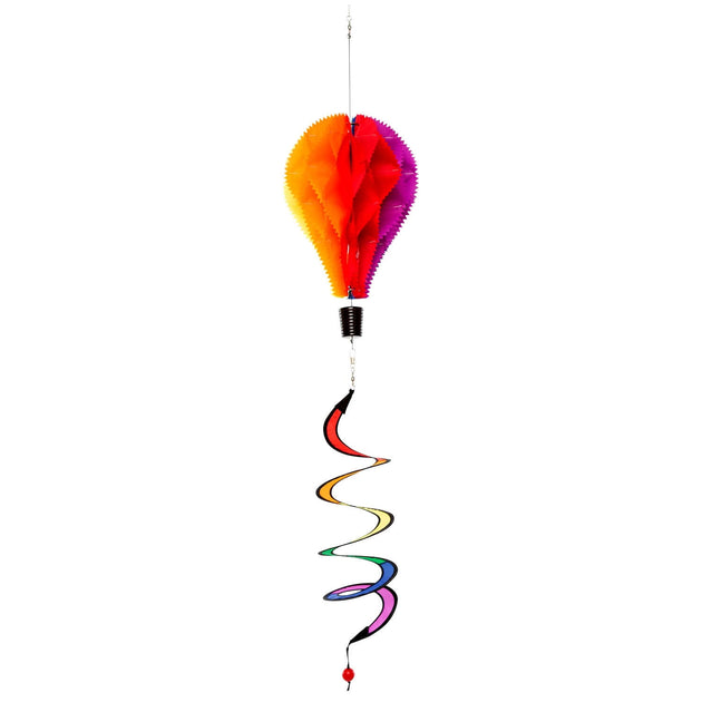 Hot Air Balloon Twisted Wind Chime - Rainbow
