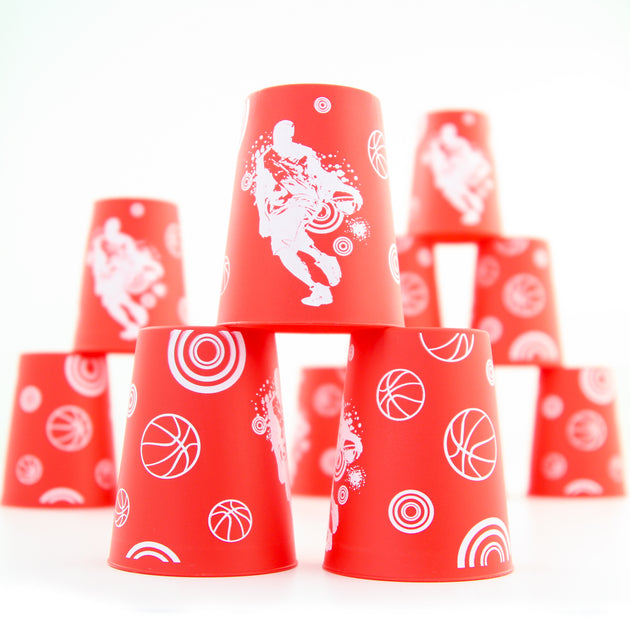 UFO Printed Stacking Cup Set with Rod - Medium