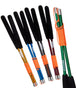 All colours Super-Grind Carbon Diabolo Handsticks with one stick zoomed in