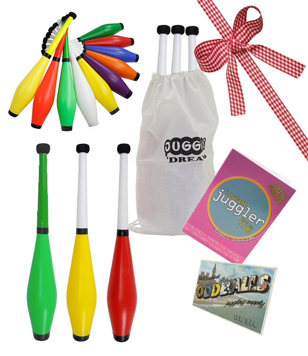 3 Juggle Dream Trainer Juggling Club - POSTCARD - BAG - DVD - RRP £39.95