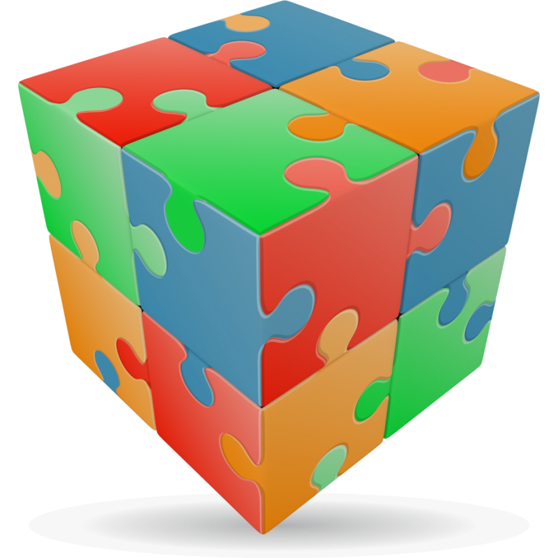 V-Cube 2 x 2 x 2 Jigsaw Puzzle Cube
