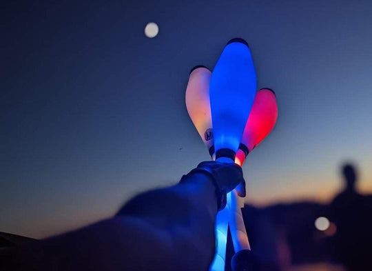 3 x Kosmos Nebula 2.0 LED Juggling Club - Special Deal