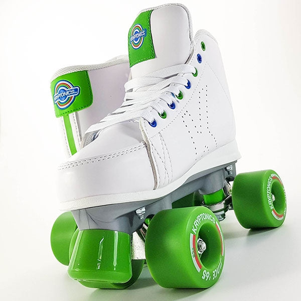 Kryptonics Roller Quad Skates - DownTown - White / Green
