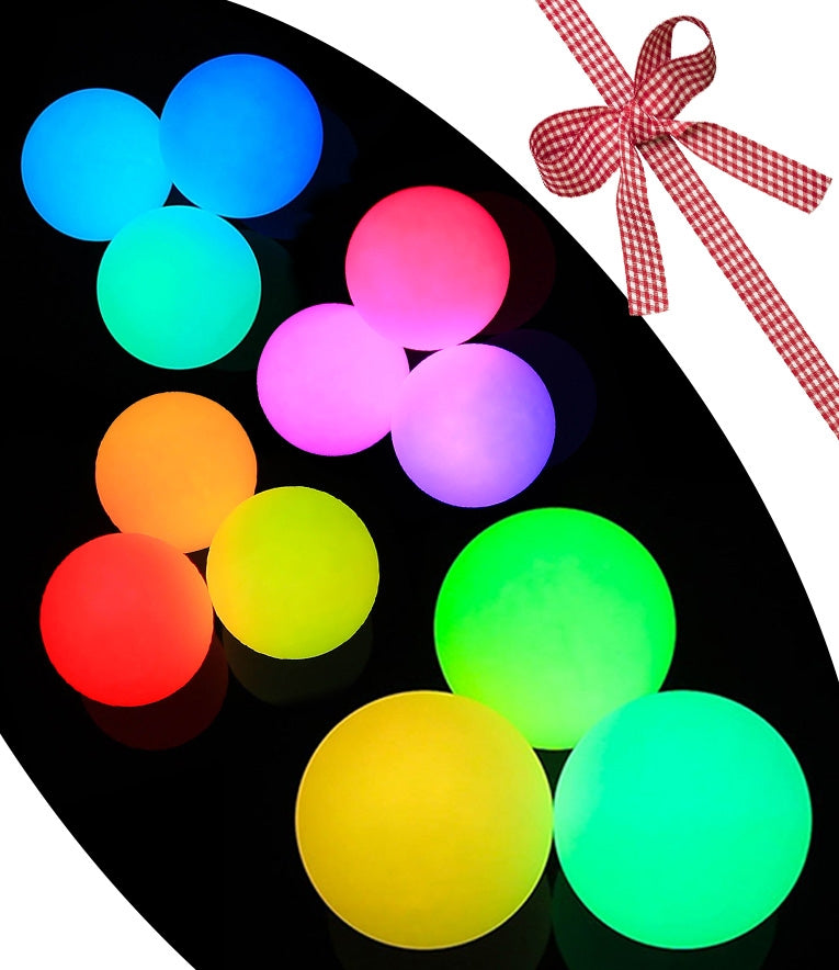 Led Fire Balls Oddballs 3pcs x 70mm Multi-function LED Glow balls - Twist