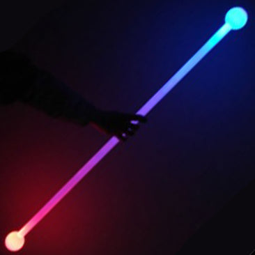 Juggle-Light LED Thick Staff 'Multi light' (No Ball Ends)