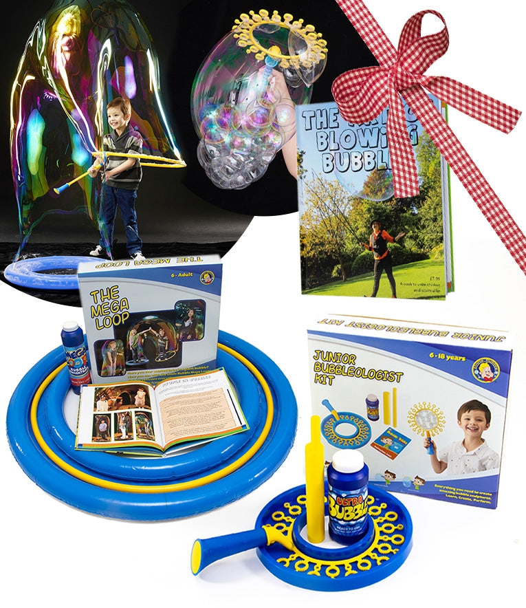 Uncle Bubble Mega-Loop Kit - Uncle Bubble Junior Kit - The Art of bubbles Book - RRP- £48.97