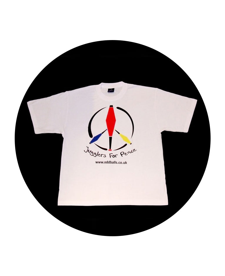 Oddballs T-Shirt - Jugglers For Peace - White