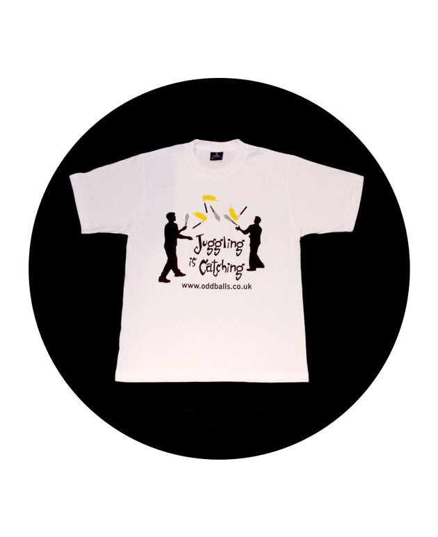 Oddballs T-Shirt - Juggling is Catching - White