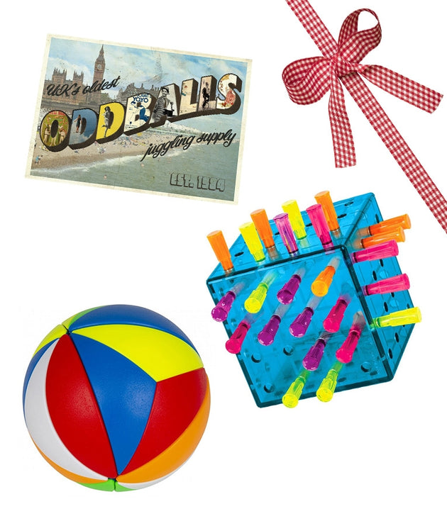 Duncan Mental Block, Duncan Beach Ball Puzzle and Oddballs Postcard