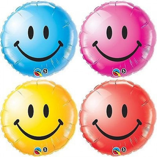 Qualatex Smiley Face Foil Balloons (various)