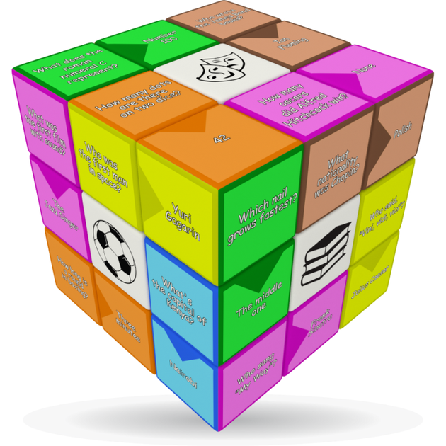 V-Cube 3 x 3 x 3 Quiz Puzzle Cube