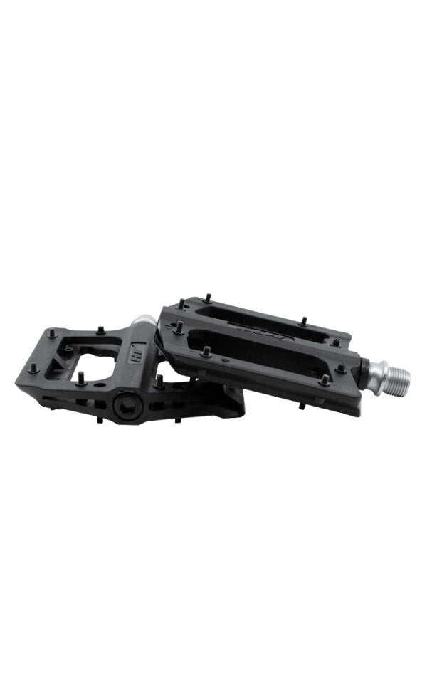 QX-series cross pedal nylon with metal pins, black