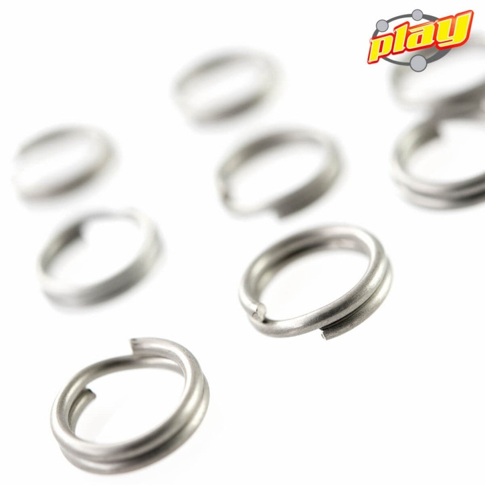 STAINLESS STEEL SPLIT RINGS 14 MM - 2 diameters ( 2mm or 3mm )  - 10 pack