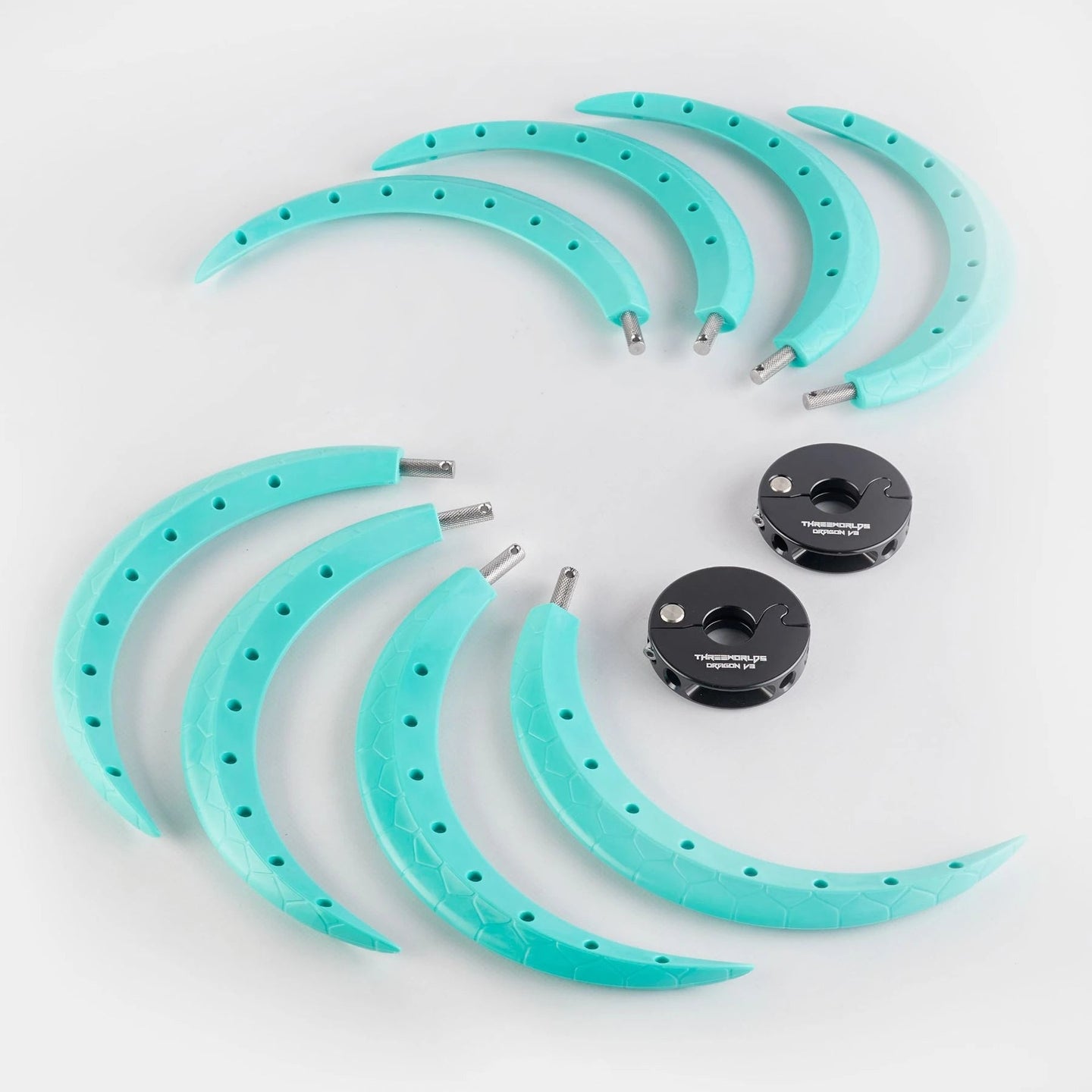 Set of 8 Threeworlds Spiral Dragon Claws - Modular Spiral 