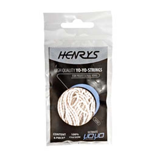 Henry's Yo-Yo String Pack - 6 x White Strings (Type 8)
